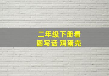 二年级下册看图写话 鸡蛋壳